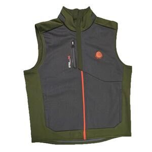 RLX Ralph Lauren Men's Olive‎ Gray Golf Windbreaker Vest Zip Butler National